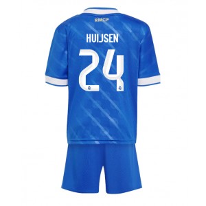 Fotbalové Dres Real Madrid Dean Huijsen #24 Dětské Třetí Oblečení 2025-26 Krátký Rukáv (+ trenýrky)
